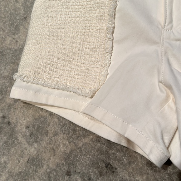 NWT Cinq A Sept Gardenia Jones Frayed Tweed & Stretch Cotton Shorts - Picture 8 of 12
